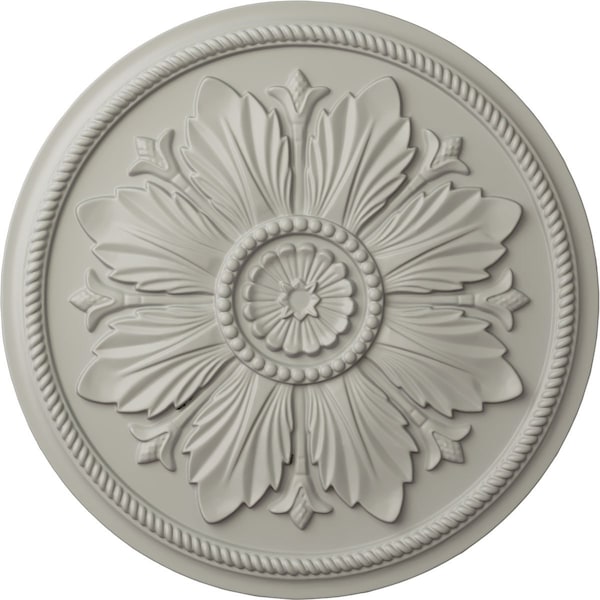 Ekena Millwork Kaya Ceiling Medallion (Fits Canopies up to 5 1/4"), Hand-Painted Pot of Cream, 23 5/8"OD x 1 1/2"P CM23KAPCF - main